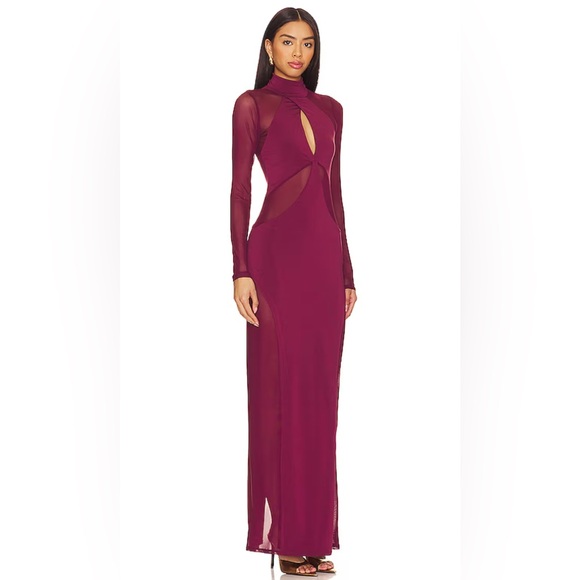 AFRM ~ Rosalia Maxi Dress in Fig - Picture 3 of 5